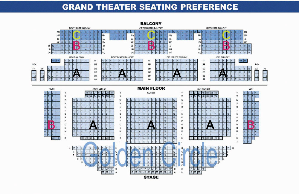 Seating Chart – The Grand